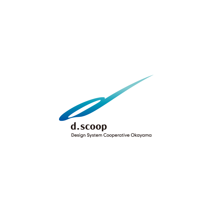 d.scoop 制作会社のクールなロゴマーク・ロゴデザイン