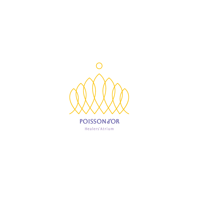 POISSON d'OR ヒーリングルームのシンプルなロゴマーク・ロゴデザイン（東京）